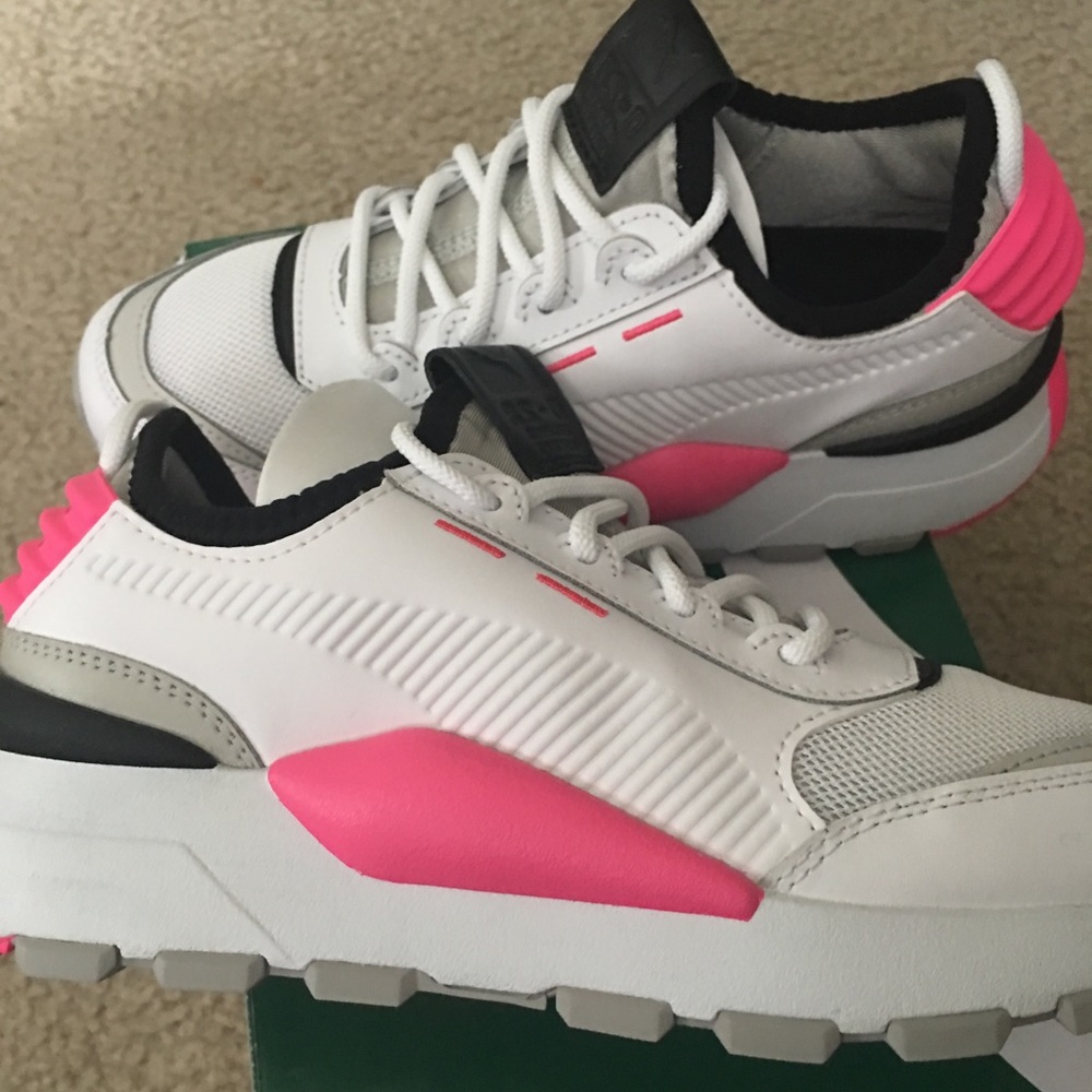 Puma RS-0 Sound Jr White-Gray Violet White Size 6